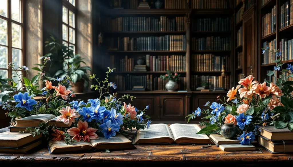 Flores Raras em Poemas e Livros Famosos